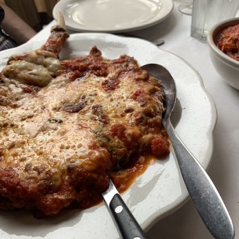La Scarola signature dishes Veal ChopEscarole and BeansPasta con Piselli (Pasta with Peas)
